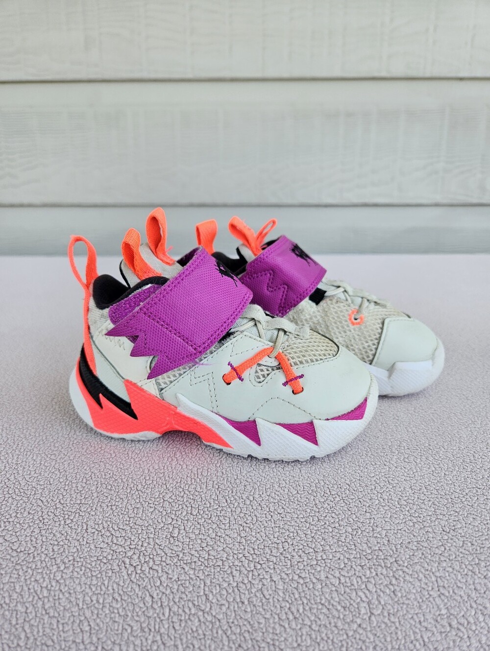 Nike Air Jordan Why Not Zer03 Dove White Hook & Loop Toddler SZ 6C CN8109-101